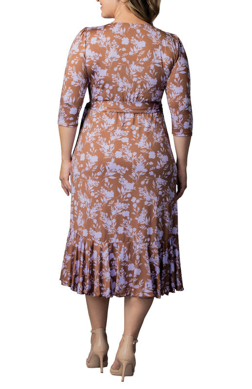 Flirty Flounce Wrap Dress - Plus