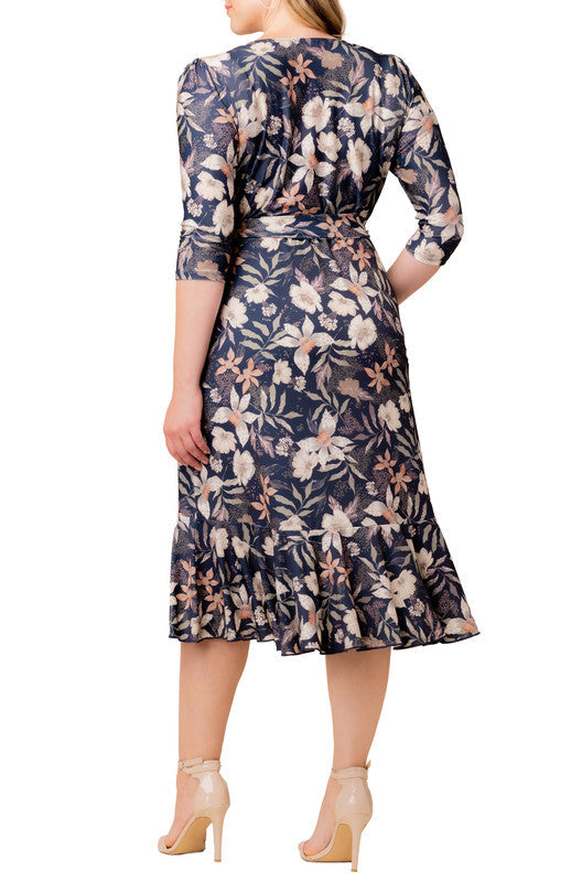 Flirty Flounce Wrap Dress - Plus