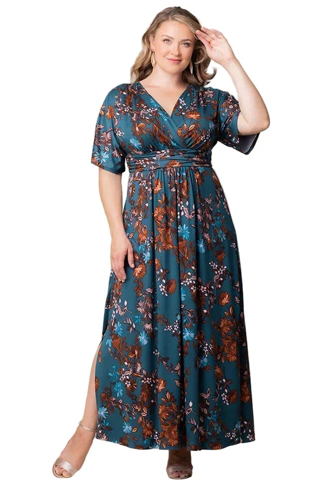 Vienna Maxi Floral Dress - Plus