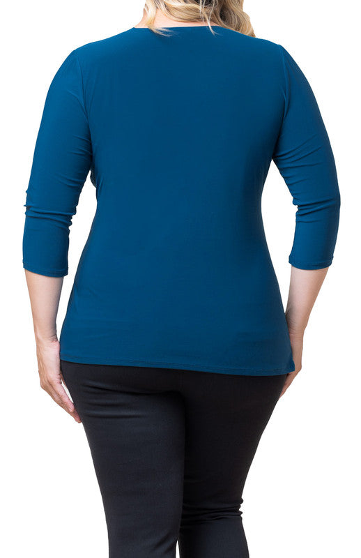 Femme Fatale Faux Wrap Top - Plus