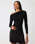 RYDER KNIT TOP BLACK