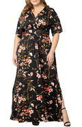 Vienna Maxi Floral Dress - Plus