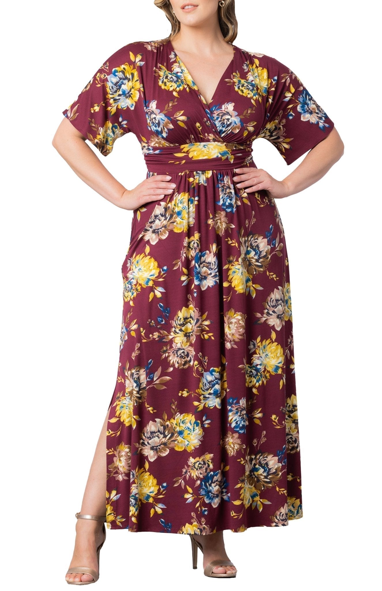 Vienna Maxi Floral Dress - Plus
