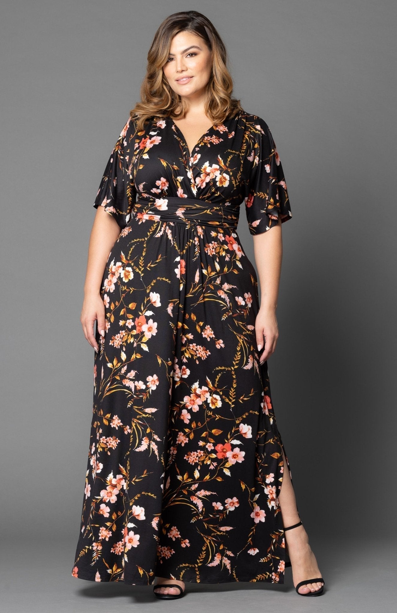 Vienna Maxi Floral Dress - Plus